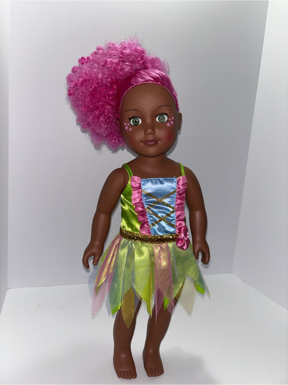 My Life As Elora Doll 18 Inch Posable Enchanted Fairy Pink Hair Eyes Open Close